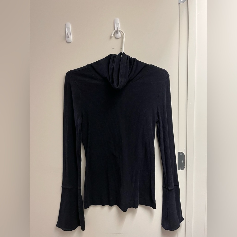 Free people turtleneck with flare sleeves